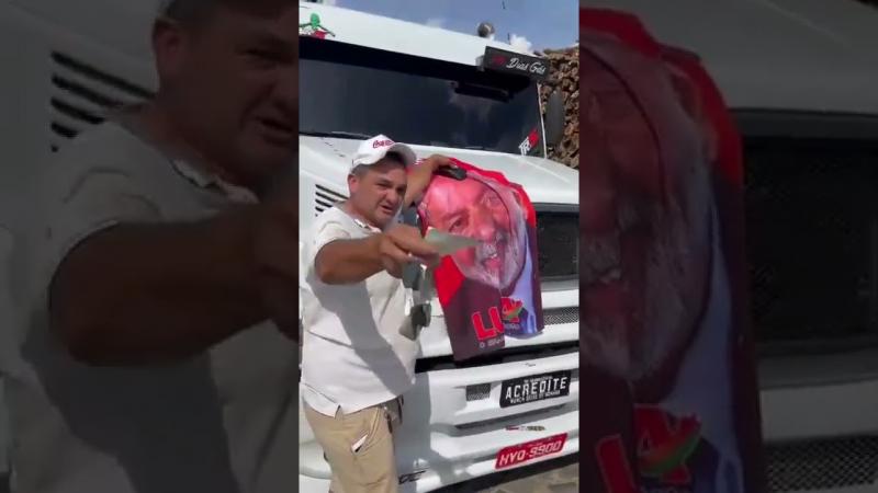 Eleitor de Lula ganha carreta em aposta, devolve veículo ao amigo